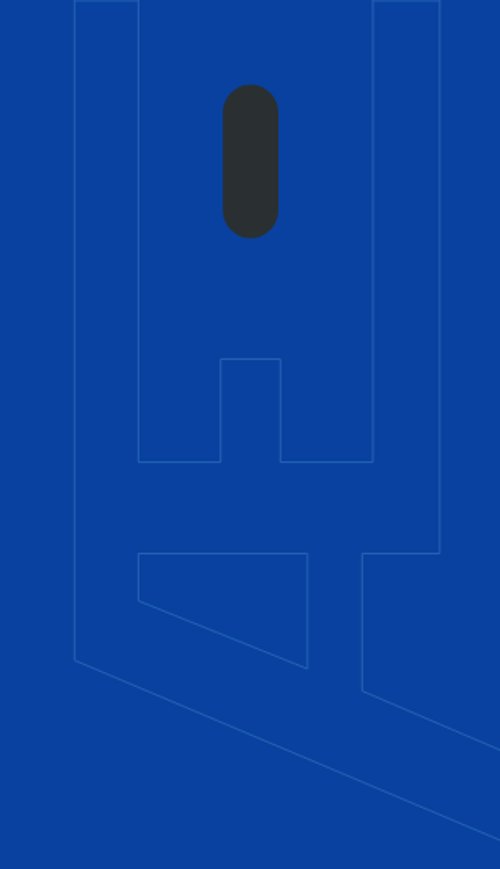 Woven label on Klein blue fabric with the Æ monogram